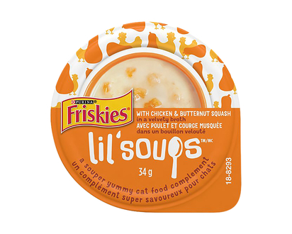 Friskies Lil Soups - Chicken and Butternut Squash in a Velvety Broth - 34g