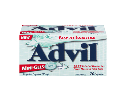 Advil Mini-Gels Ibuprofen Capsules - 70s