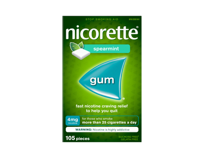 NICORETTE Nicotine Gums - Spearmint - 105's