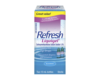 Refresh Liquigel Lubricant Eye Drops - 2x15ml