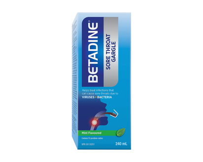 Betadine Sore Throat Gargle - Mint - 240ml