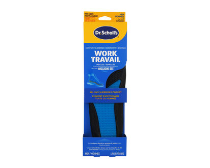 Dr. Scholl's Comfort & Energy Work Massaging Gel Advanced Insoles - Men's 8-14