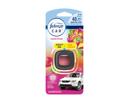 Febreze Car Air Freshener with Gain Scent - Island Fresh - 2ml
