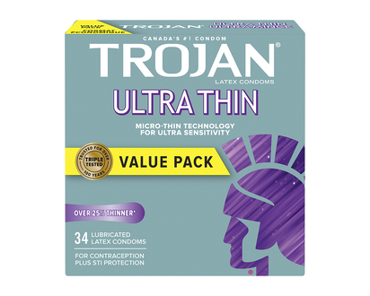 Trojan Ultra Thin Latex Condoms - 34s