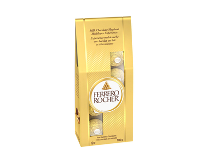 Ferrero Rocher Milk Chocolate Bar - Fine Hazelnut Milk - 8's - 100g