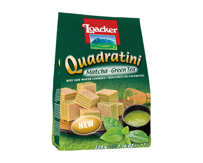 Loacker Quadratini - Matcha - 220g