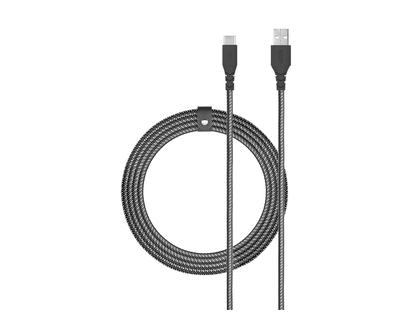 Logiix Piston Connect Armour + Braided USB-C Cable - Black - LGX-13387