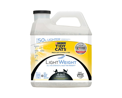 Tidy Cats LightWeight Clumping Cat Litter - 4-in-1 Strength - 2.72kg