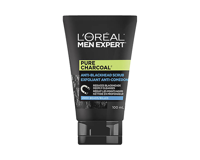 L'Oreal Men Expert Pure Charcoal Anti-Blackhead Scrub - 100ml