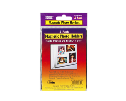 Pioneer Magnetic 2.5 x 3.5in Photo Holder - 2 pack - 2.5x3.5in