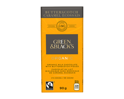 Green & Black's Organic Chocolate - Butterscotch - 90g