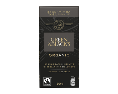 Green & Black's Organic Chocolate - 85% Dark - 90g