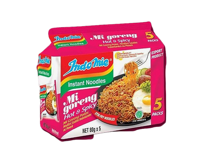 Indomie Mi Goreng Instant Noodles - Hot &amp; Spicy - 5x80g