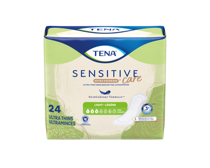 TENA Sensitive Care Ultra Thin Incontinence Pads - Light/Long - 24s