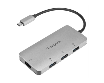 Targus USB-C to 4-Port USB-A Hub - Silver - ACH226BT