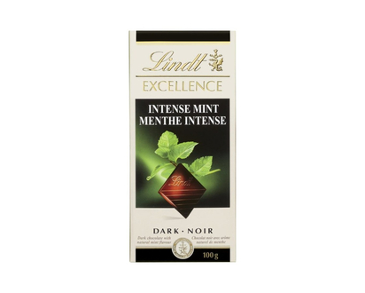 Lindt Excellence Dark Chocolate Bar - Intense Mint - 100g