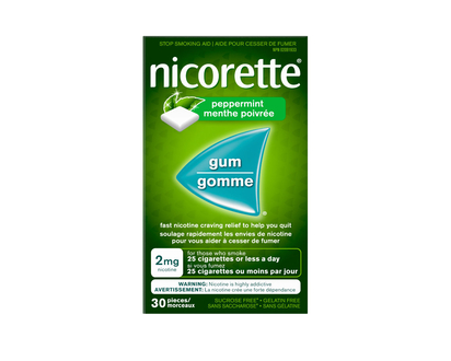 NICORETTE Nicotine Gums - 2mg - Ultra Fresh Mint - 30's