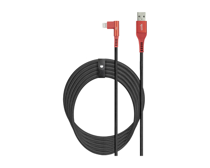 Logiix Piston Connect XL Play Lightning Cable - Black/Red - 3m - LGX-13073