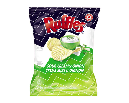 Ruffles Potato Chips - Sour Cream 'N Onion - 200g