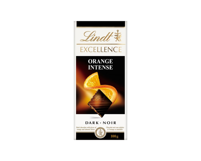 Lindt EXCELLENCE Intense Dark Chocolate - Orange - 100g