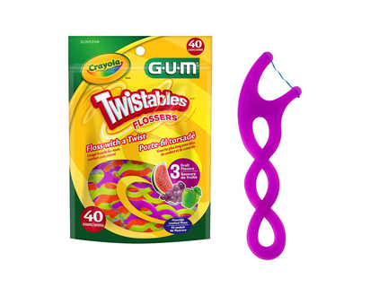 G.U.M Crayola Twistables Flosser - 40's