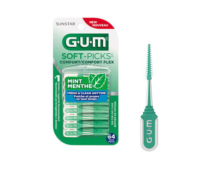 G.U.M Soft-Picks Comfort - Mint - 64s