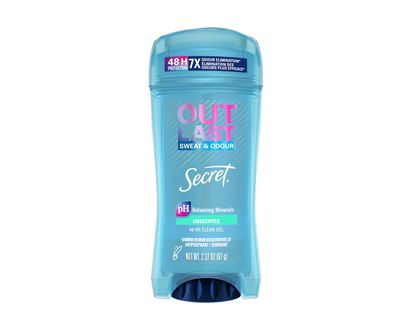 Secret Outlast Sweat & Odour Clear Gel Antiperspirant - Unscented - 73g