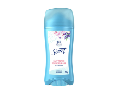 Secret Invisible ph Balanced Antiperspirant - Baby Powder - 73g