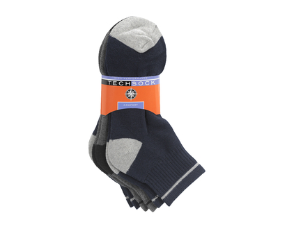 Techsock Anklet Cushion Sock - Men's - Navy - 3 pack