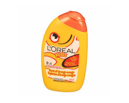 L'Oreal Kids Smoothie 2-in-1 Shampoo for Extra Shine - Orange Mango - 265ml