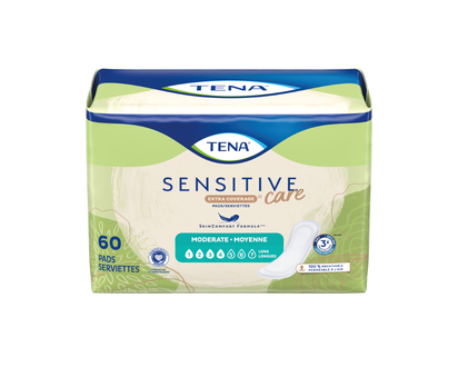 TENA Sensitive Care Incontinence Pads - Moderate/Long - 60s