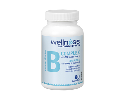 Wellness by London Drugs Vitamin B Complex with 300mg Vitamin C - 90s