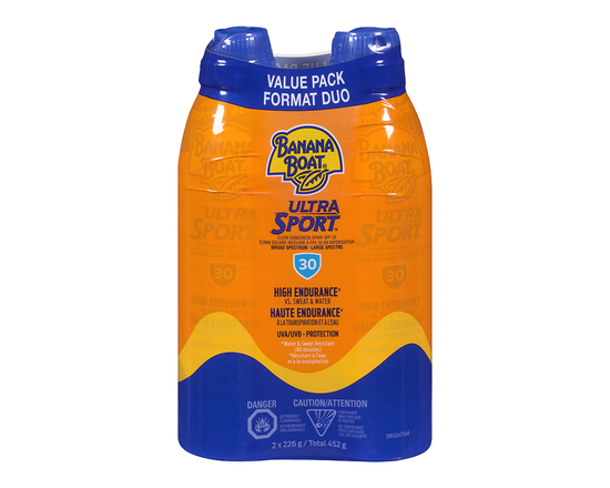 Banana Boat Ultra Sport High Endurance Sunscreen - SPF 30 - 2 x 226g
