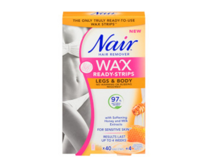 Nair Wax Strips Milk & Honey - 40s/Legs