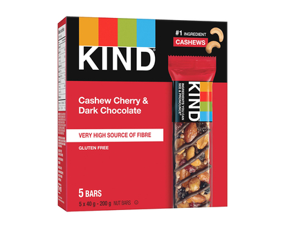 Kind Nut Bars - Cashew Cherry & Dark Chocolate - 5x40g