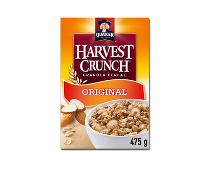 Quaker Harvest Crunch Granola Cereal - Original - 475G