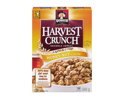 Quaker Harvest Crunch Granola Cereal - Honey Nut - 400G
