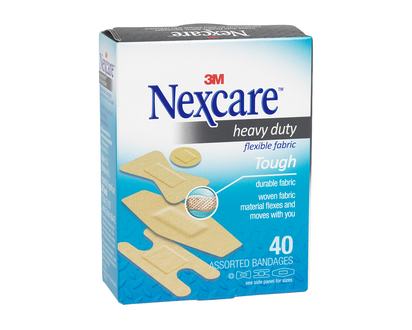 3M Nexcare Heavy Duty Fabric Bandages - 40s
