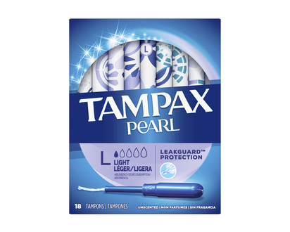 Tampax Pearl Tampons - Light - 18's