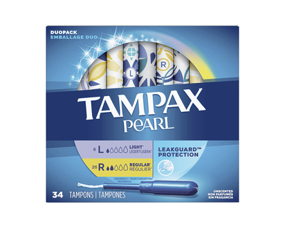 Tampax Pearl DuoPack - Light/Regular - 34s