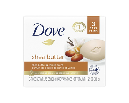 Dove Purely Pampering Beauty Bar - Shea Butter - 3 x 106g