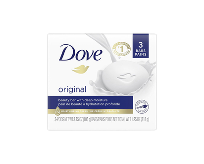 Dove White Beauty Bar - 3 x 106g