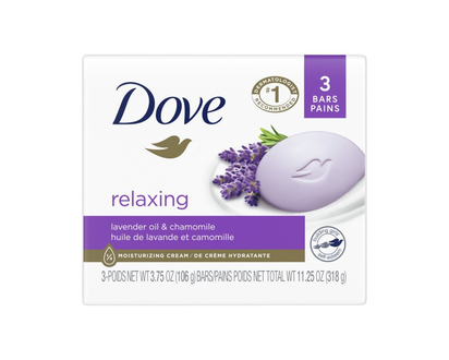 Dove Relaxing Lavender Beauty Bar - 3 x 106g