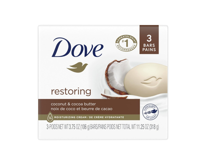 Dove Purely Pampering Beauty Bar - Coconut Milk- 3 x 106g