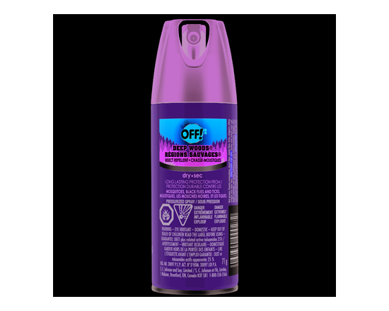 Off Deep Woods Dry Aerosol Insect Repellent - 118ml