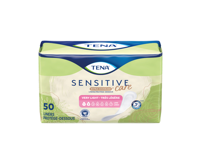 TENA Sensitive Care Extra Coverage Very Light Liners - 50 count