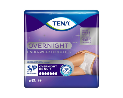 TENA Overnight Incontinence Underwear - Small - 13s