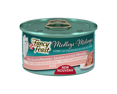 Fancy Feast Medley for Cats - Wild Salmon Primavera - 85g