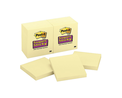 3M Post-it Super Sticky Notes - 12 Pack