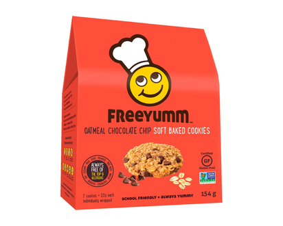 FreeYumm Oatmeal Chocolate Chip Soft Baked Cookies - 154g